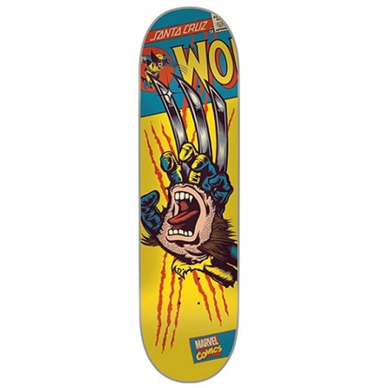 サンタクルーズ santa cruz × marvel ウルヴァリン Santa Cruz Marvel Wolverine Skateboard Deck Yellow 8.25