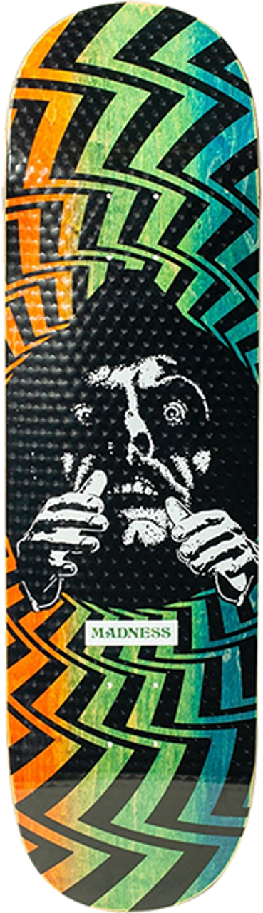 MADNESS DARKNESS SKATE DECK-9.0 BLACK R7