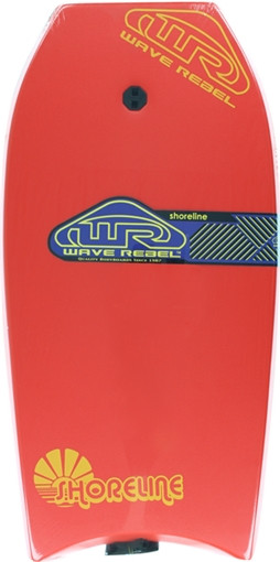 WAVE REBEL SHORELINE 42" RED BOOGIE BOARD BODYBOARD