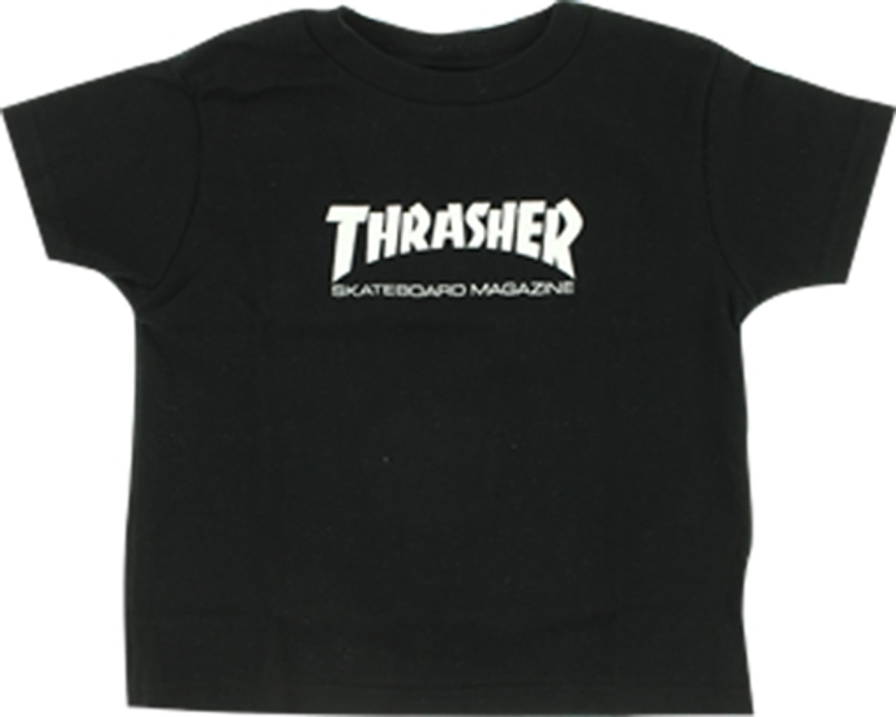 THRASHER MAG LOGO TODDLER SS 5-6T BLK/WHT