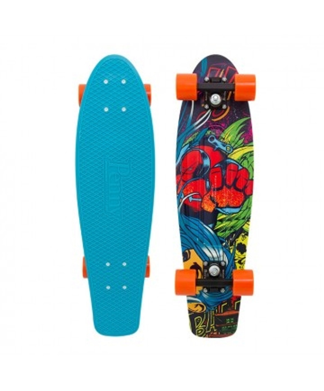 Penny Board ブラック/オレンジ/ターコイズ Penny Board ブラック/オレンジ/ターコイズ Skateboards – Penny