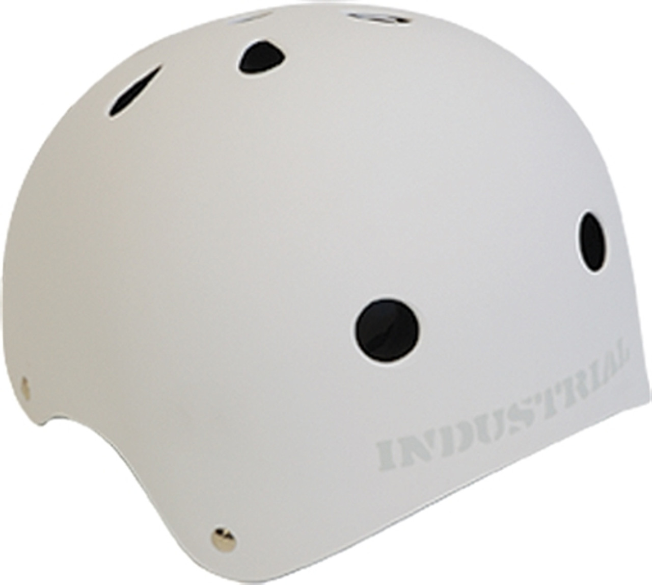 INDUSTRIAL FLAT WHITE SKATE HELMET L