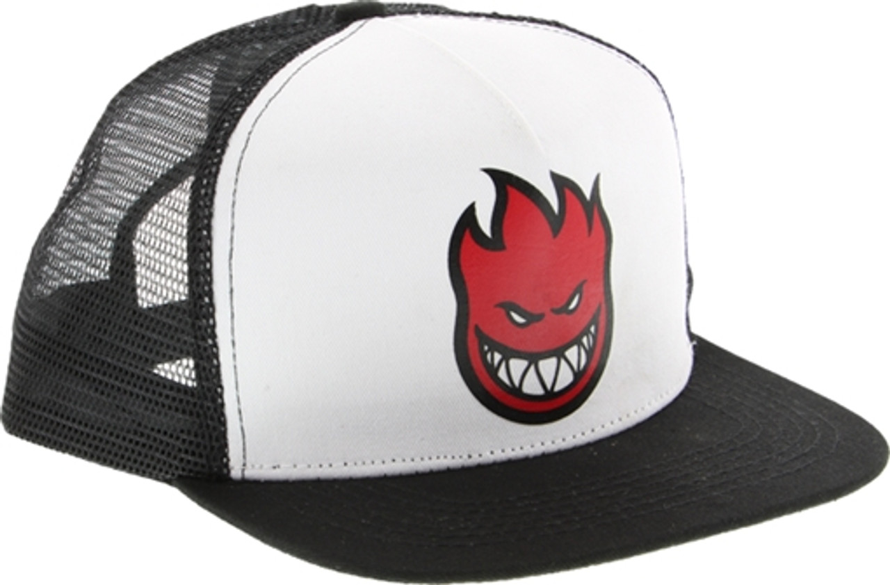 SPITFIRE BIGHEAD FILL MESH HAT ADJ-WHT/BLK