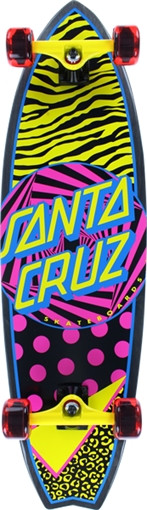 SANTA CRUZ SAVED BY THE SHARK SKATEBOARD COMPLETE-10x36 cruiser