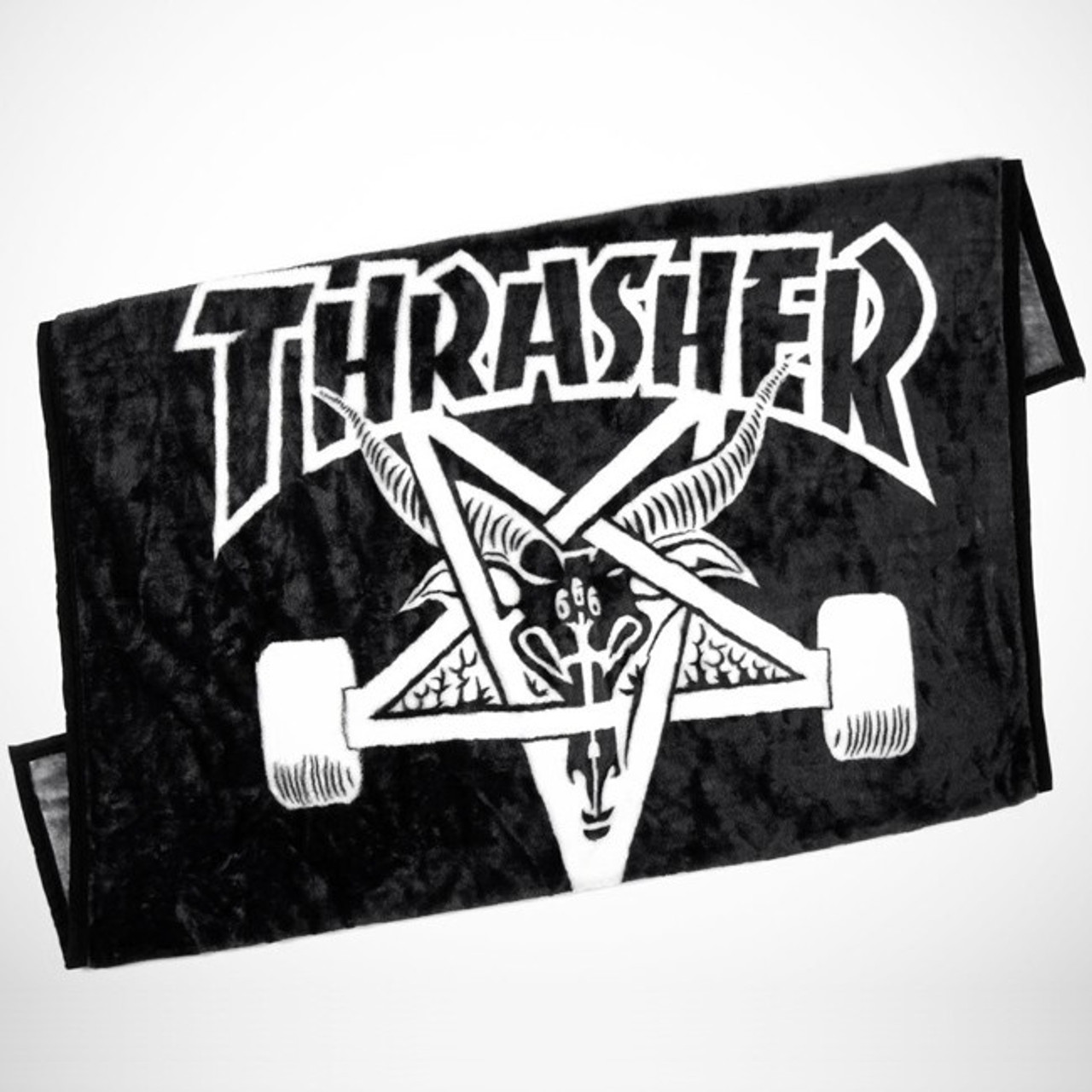 Thrasher Skategoat Blanket Black White 15.6x12.5x6