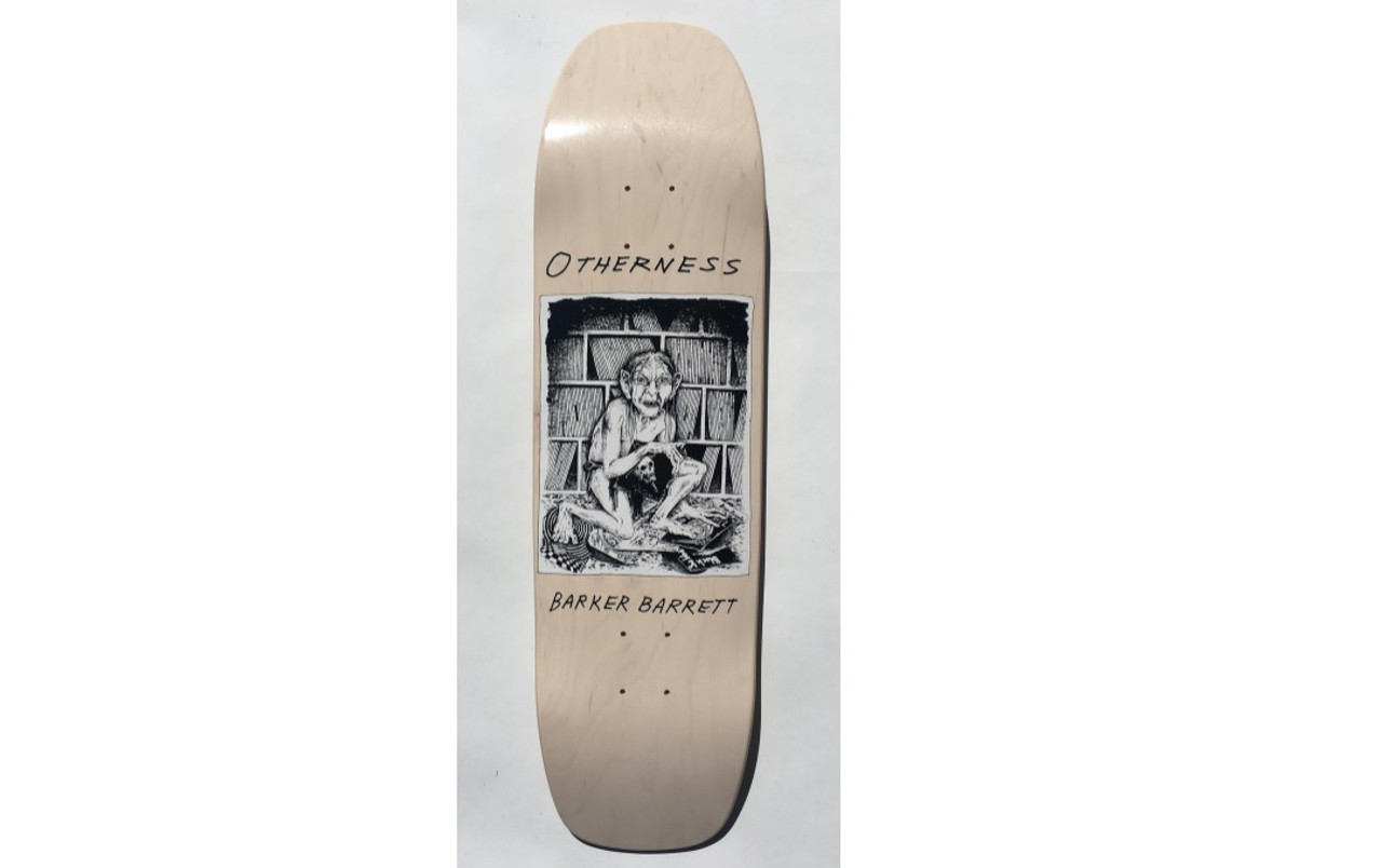 Otherness Barker Barrett X Snodgrass Skateboard Deck Yellow Top Natural 9 w/ GRIP
