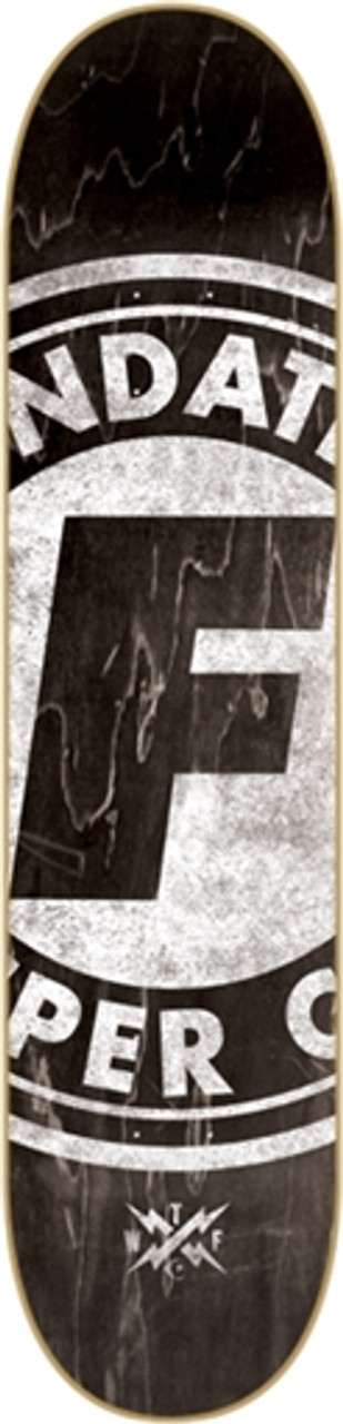 FOUNDATION SUPER CO Skateboard Deck-8.25 BLACK