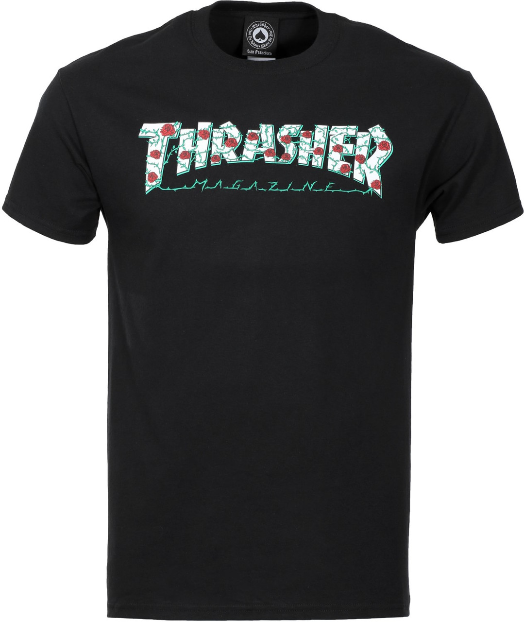 Thrasher Roses SS Tshirt Black