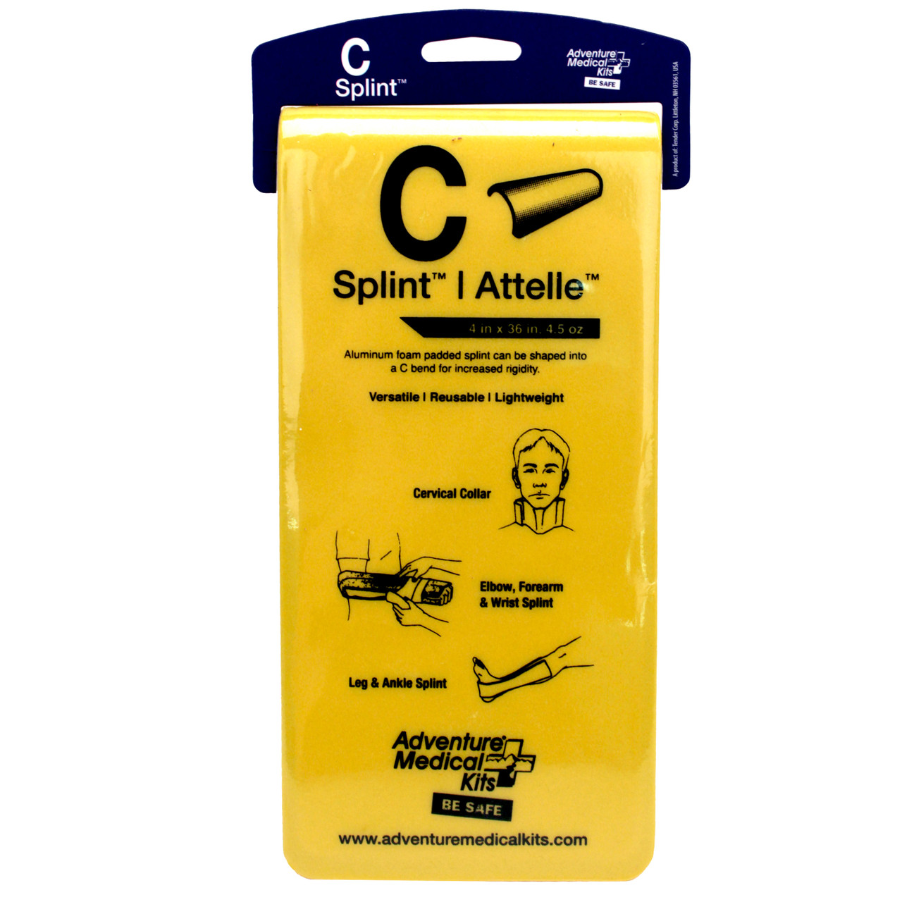 AMK C-Splint Yellow Blue Onesize