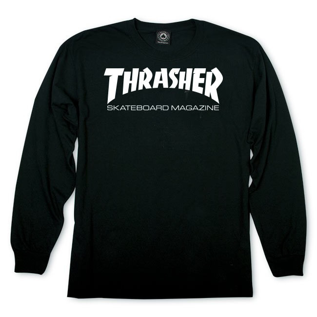 Thrasher Skate Mag Longsleeve Tshirt Black White M