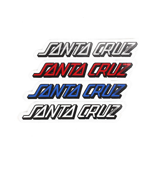 Santa Cruz Logo Decal Sticker Assorted Medium (2pack)