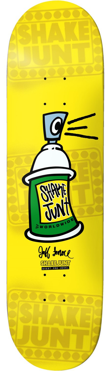 Shake Junt Lenoce Props Skateboard Deck Yellow 8.25