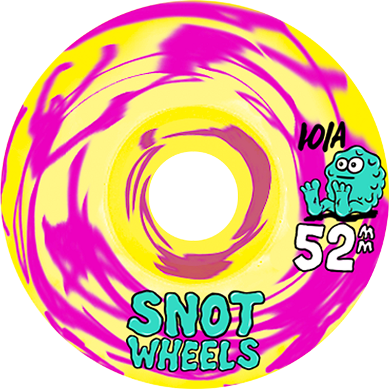 SNOT SWIRLS 52MM 101A YELLOW/PINK WHEELS SET