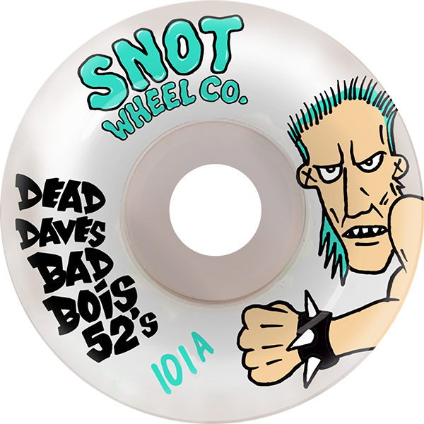 SNOT DEAD DAVE DEAD BOI'S 52MM 101A WHT WHEELS SET