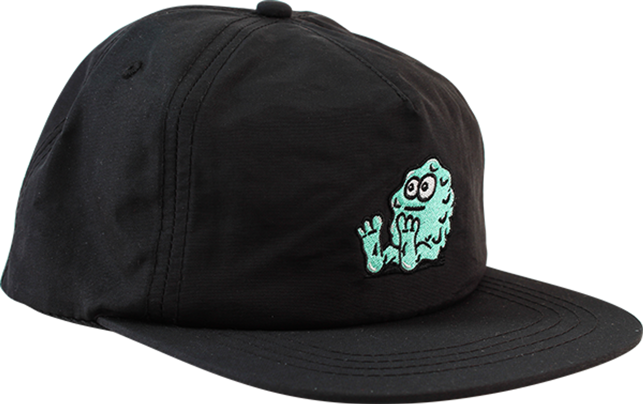 SNOT BOOGER LOGO NYLON HAT BLK/TEAL