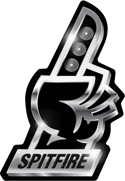 SPITFIRE CHROME FINGER LG DECAL single