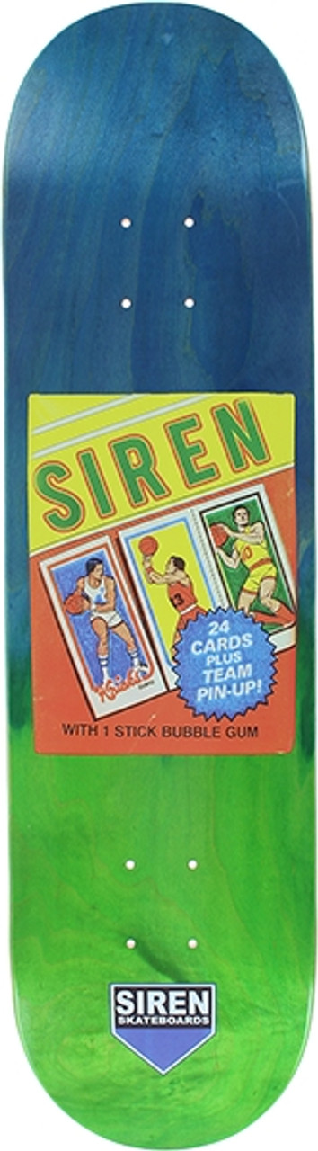 SIREN WAX PACKS BASEBALL SKATE DECK-8.12 FADED VENEER