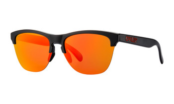 Oakley Frogskins Lite Sunglasses Matte Black Prizm Ruby