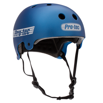 Protec Old School CERTFIED Helmet Metal Blue Xsmall