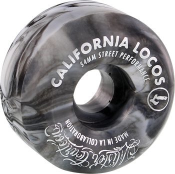 CALIFORNIA LOCOS IRONS 54MM 97A BLACK SWIRL WHEELS SET