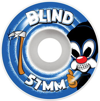 BLIND REAPER IMPERSONATOR 51mm WHITE BLUE WHEELS SET