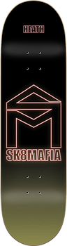 SK8MAFIA HEATH HOUSE LOGO NEON SKATE DECK-8.3