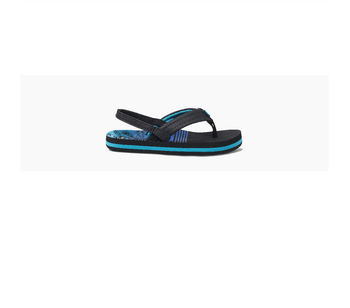 Reef Ahi Aqua Palms Sandals Kids Blue