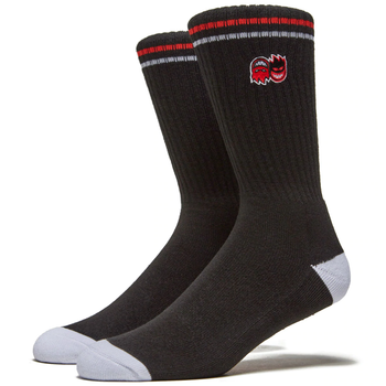 Spitfire Eternal Emblem Crew Socks Black White Red OS