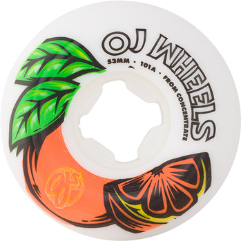 OJ FROM CONCENTRATE HARDLINE 53MM 101A WHT/ORG WHEELS SET