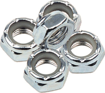 STANDARD KINGPIN NUTS SILVER (3/8-24) (5 pack)