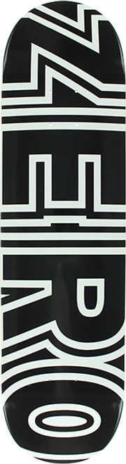ZERO BOLD SKATEBOARD DECK-8.5 BLACK/WHT