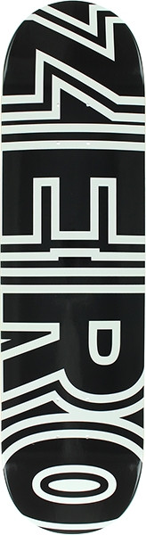 ZERO BOLD SKATEBOARD DECK-8.0 BLACK/WHT