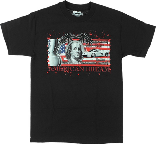 DGK AMERICAN DREAM BILL SS TSHIRT SMALL BLACK