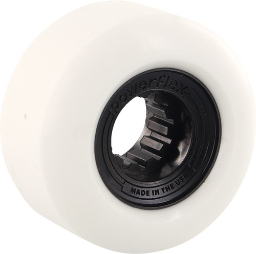 POWERFLEX GUMBALL 58mm 83b WHT/BLACK WHEELS SET