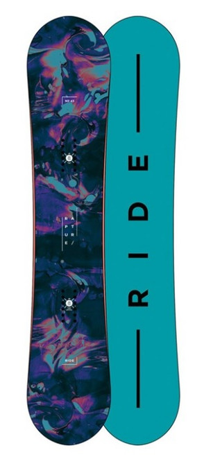 Ride Rapture Womens Snowboard Purple Green 143