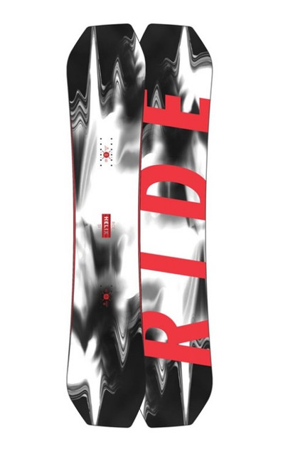 Ride Helix Snowboard Black White Red 157