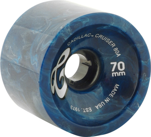 CADILLAC CRUISER 70mm BLUE MARBLE WHEELS SET