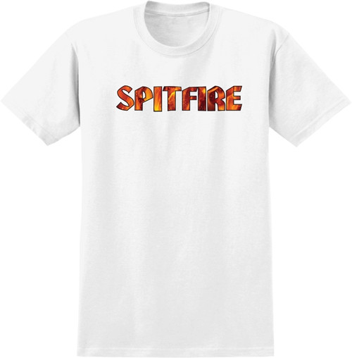 SPITFIRE PYRE SS TSHIRT SMALL WHITE