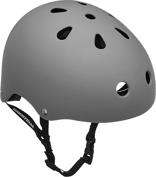 INDUSTRIAL FLAT GREY SKATE HELMET L