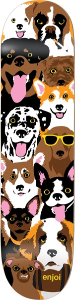 ENJOI DOG COLLAGE SKATEBOARD DECK-8.37 r7