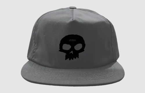 Zero Single Skull Hat Grey Black Snapback