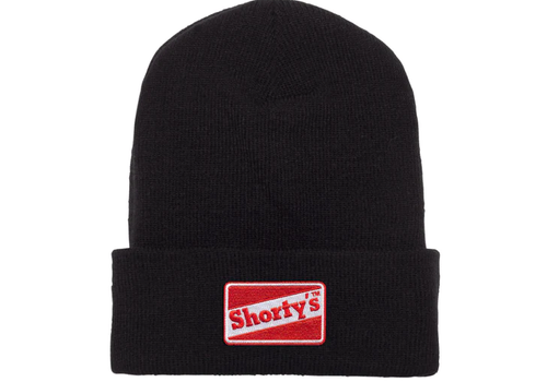 Shortys Logo Cuff Beanie Black Red OneSize