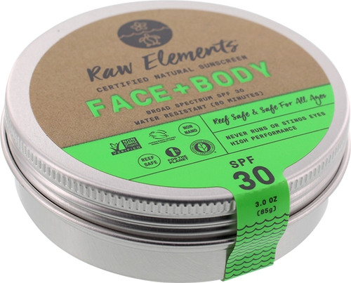 RAW ELEMENTS ECO FORMULA 30+ LOTION TIN 3oz