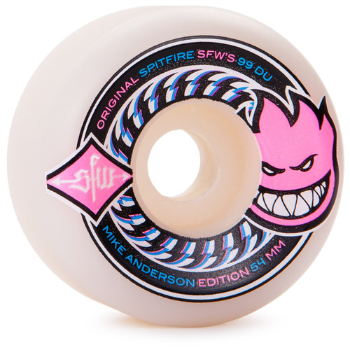 Spitfire Anderson SFW 2s Wheels White Pink 54mm/99d