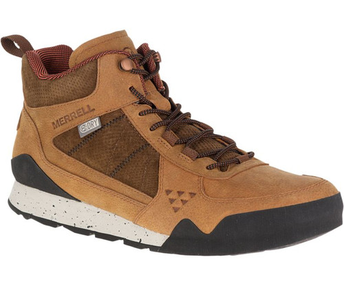 Merrell Burnt Rock Mid Waterpoof Boots Mens Oak