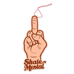 Skate Mental Smiley Finger Air Freshener Tan Onesize