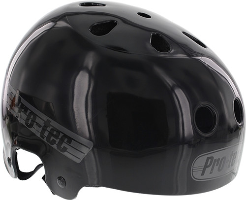 PROTEC LASEK MEDIUM SOLID BLACK W/GREY HELMET