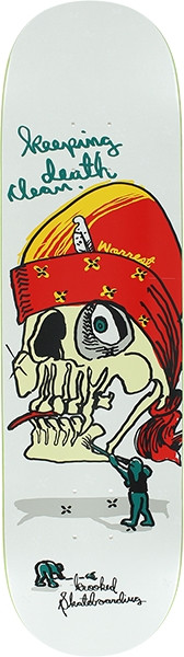 KROOKED WORREST KEEPING DEATH CLEAN SKATEBOARD DECK-8.25