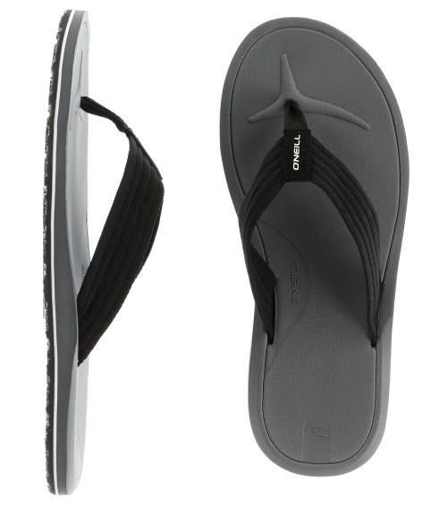 Oneill Nacho Libre Suede Sandals Mens Grey Black