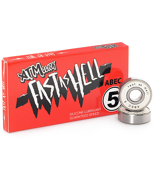 ATM Fast as Hell Bearings White ABEC-5